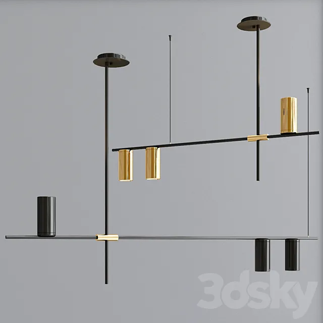 Tribes Linear Pendant 3DS Max Model