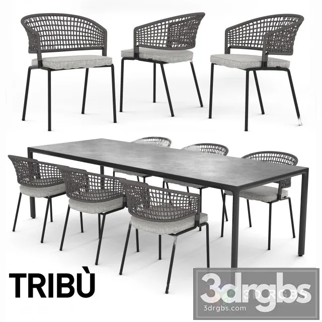 Tribu Table and Chair 3dsmax Download