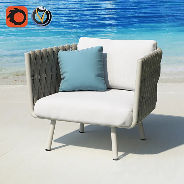 TRIBU TOSCA CLUBCHAIR 3DS Max Model