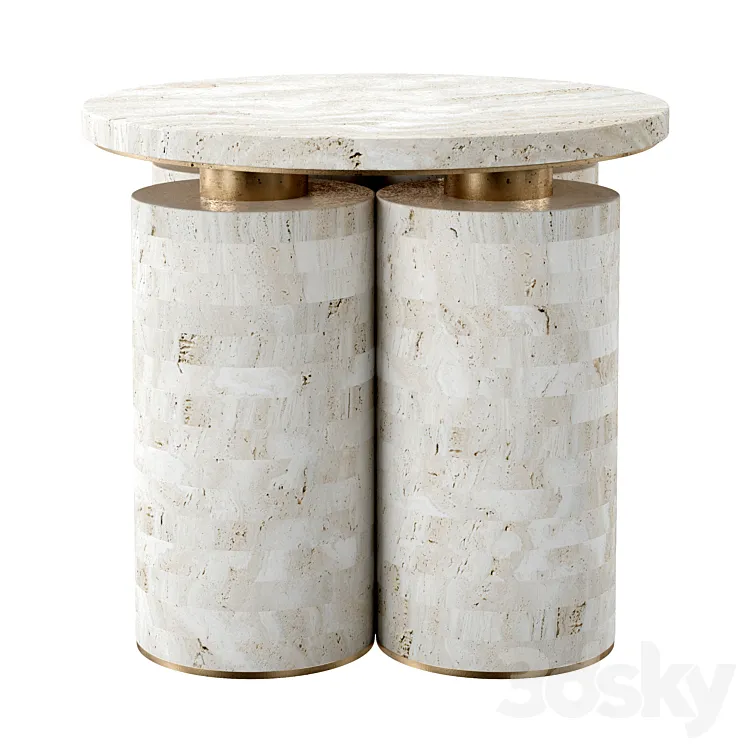 Trilith side tables by Alexander Diaz Andersson 3DS Max Model