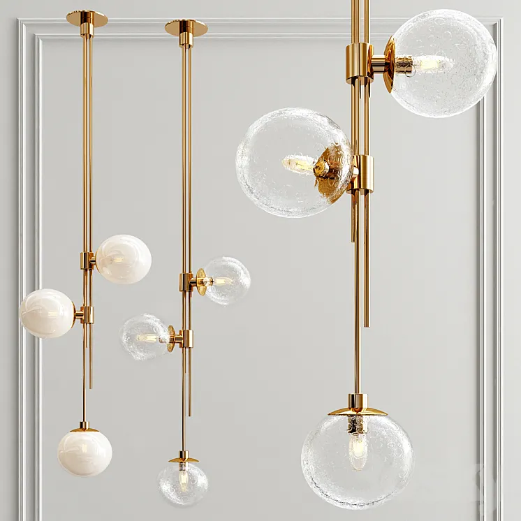 Trilogy Pendant Light 3DS Max