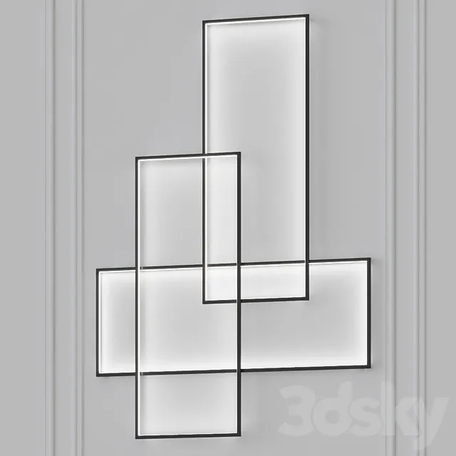 TRIO LT By Cinier – Wall Lamp 3ds Max