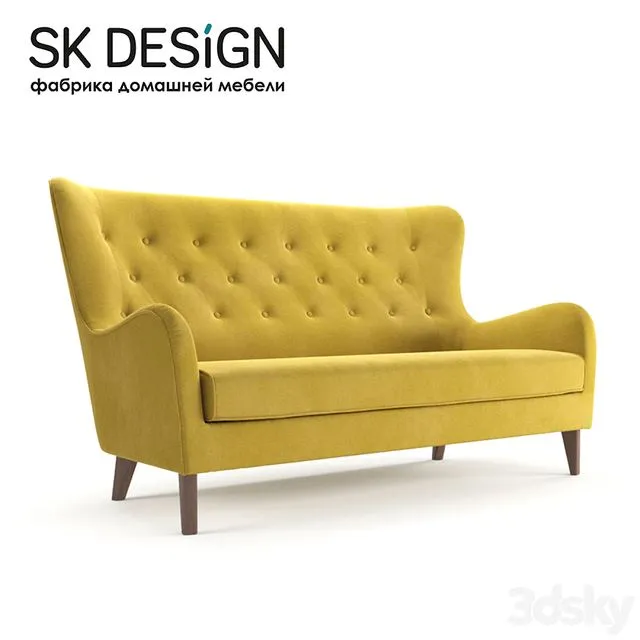 Triple couch Montreal ST 156 3dsMax Model