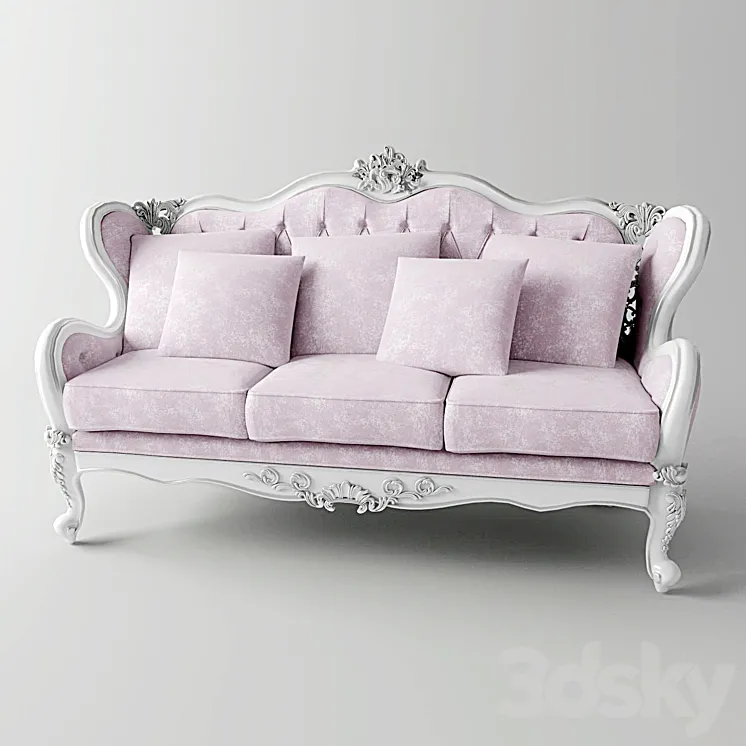 Triple sofa Fanteri 3DS Max