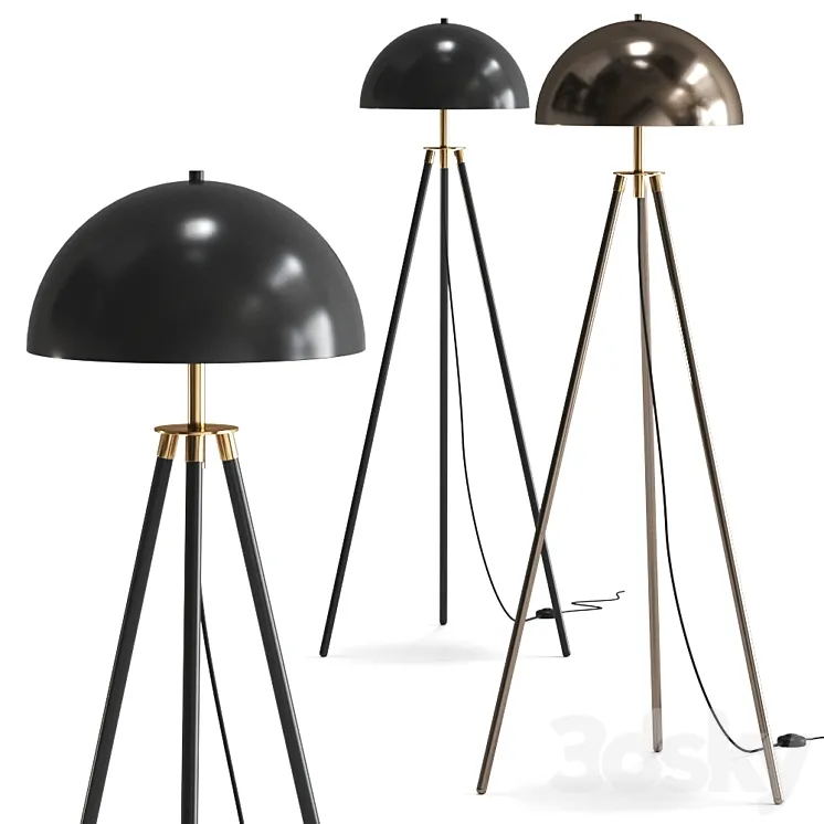 TRIPOD DOME FLOOR LAMP by SHADES OF LIGHT 3DS Max Model