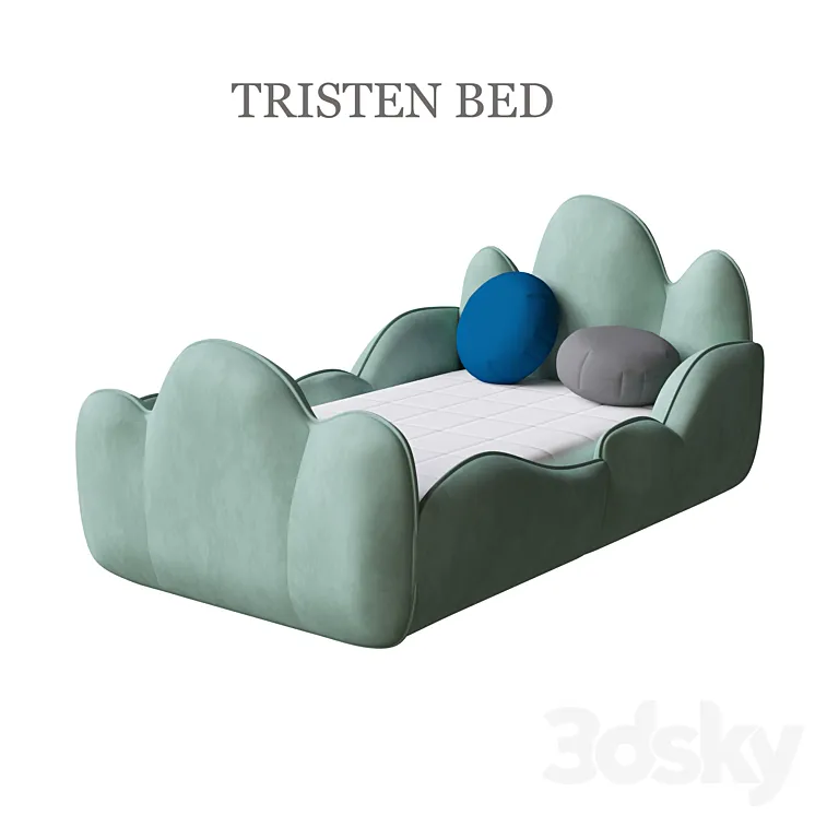 tristen bed 3DS Max