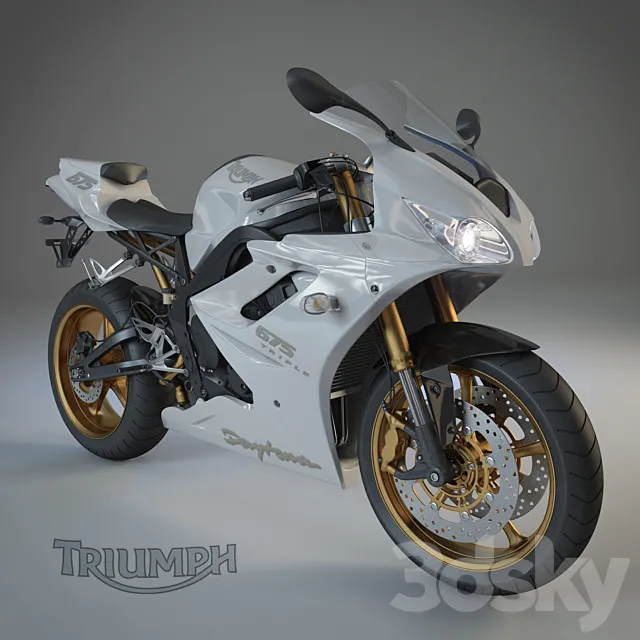 Triumph Daytona 675 SE 3DS Max Model