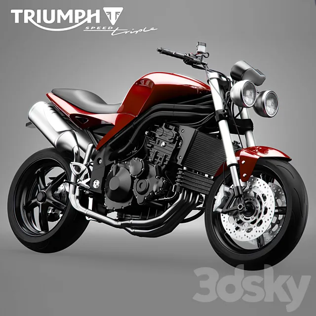 Triumph Speed ??Triple motorcycle 3DSMax File