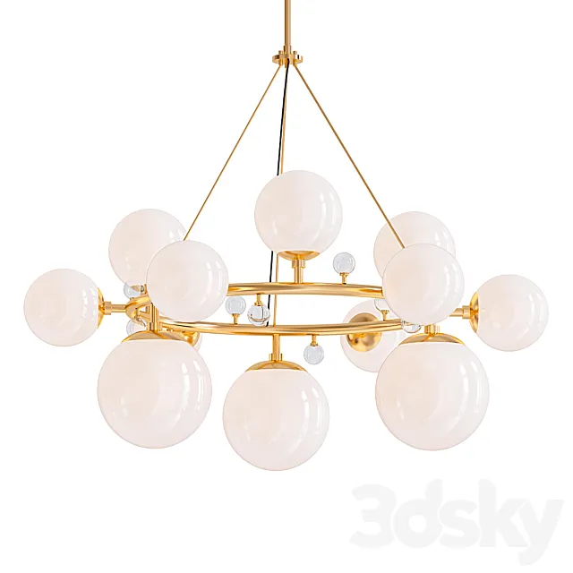Troon round chandelier 3ds Max