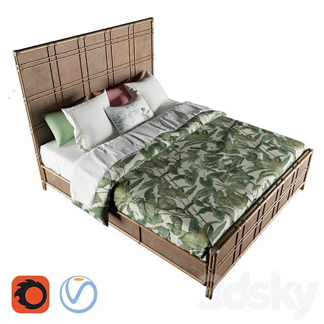 Tropical – Coco Bay Panel Bed 3DSMax File