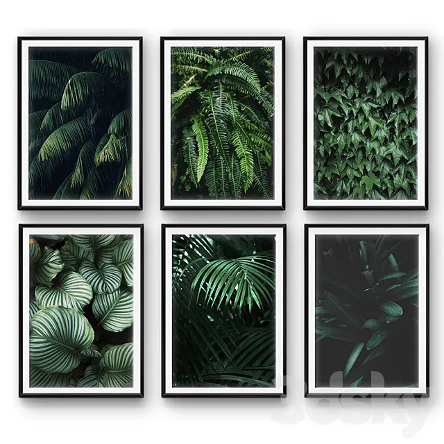 Tropical leaves | set 26 3DSMax File