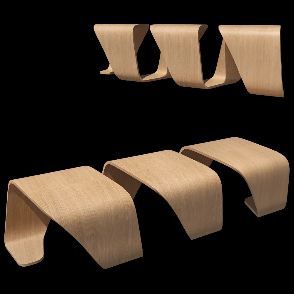 True design – Modular bench Dna 3ds Max