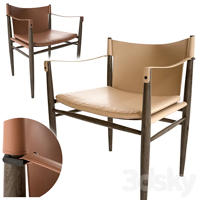 Trussardi Casa Saddle Chair 3ds Max