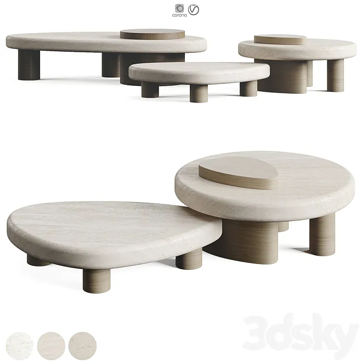 Trussardi Larry Coffee Table 3DS Max Model