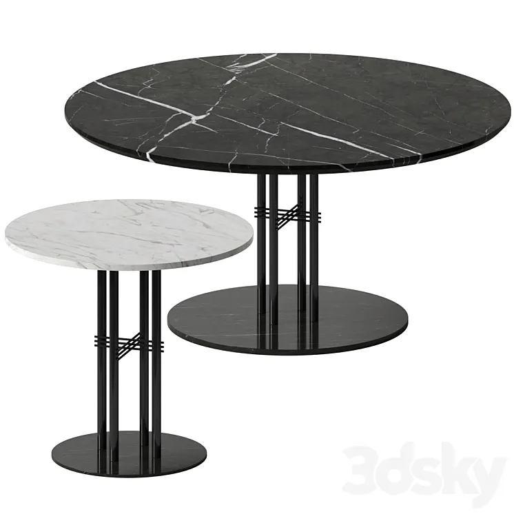 TS Column Dining Table by GUBI 3DS Max Model