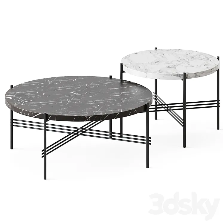 TS Marble Coffee Table by Gubi 3DS Max Model