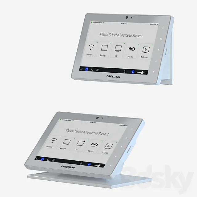 TSW-760 Touch Screen and mounting kit. 3DSMax File