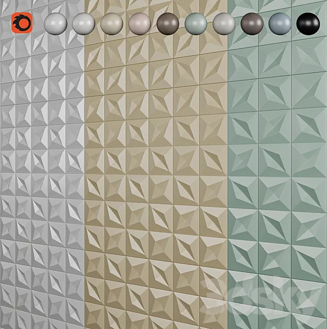 Tubadzin Color Tile 3ds Max