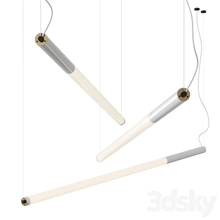 Tube Pendant H by lichtprojekte Pendant Lamp 3DS Max Model