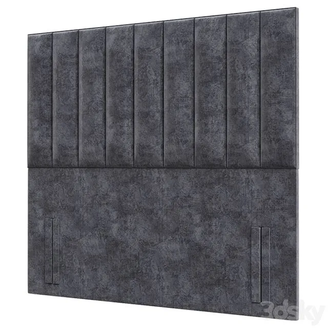 Tubes Vertical Upholstered Headboard 3dsMax Model