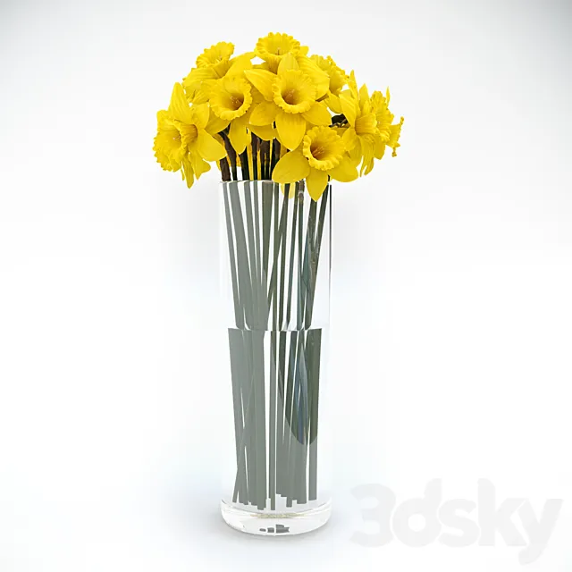 Tubular daffodil 3DSMax File