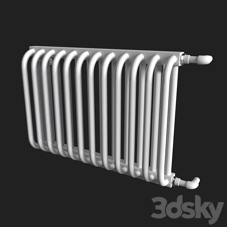 Tubular radiator KZTO RS‌-2 3DS Max Model