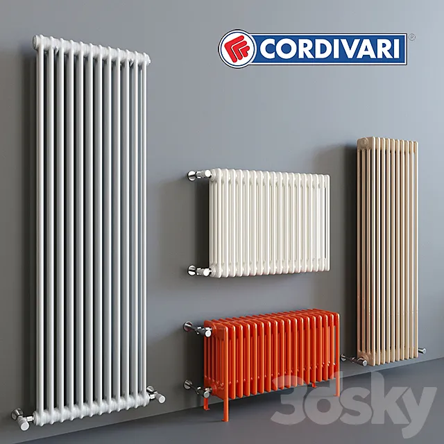 Tubular radiators Cordivari Ardesia 3DSMax File