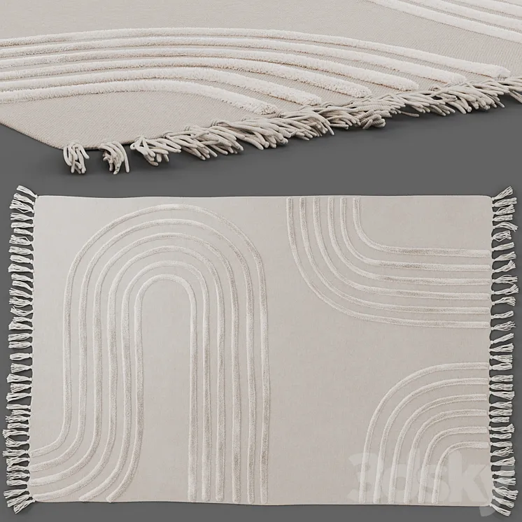 Tufted carpet Maze Hilo by Urban outfitters 3DS Max Model