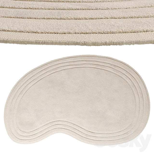 Tufted Halle Rug 3ds Max