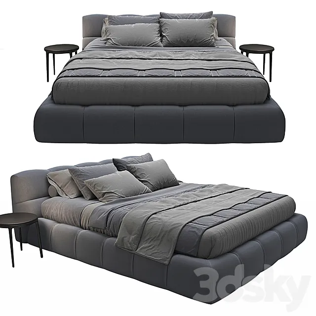 Tufty-Bed B&B Italia 3ds Max