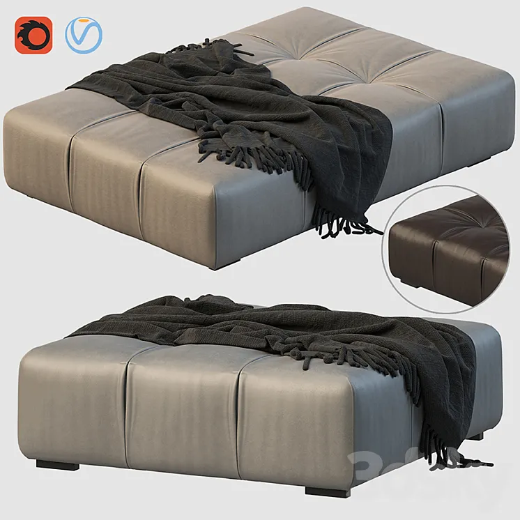 Tufty-time pouf 3DS Max