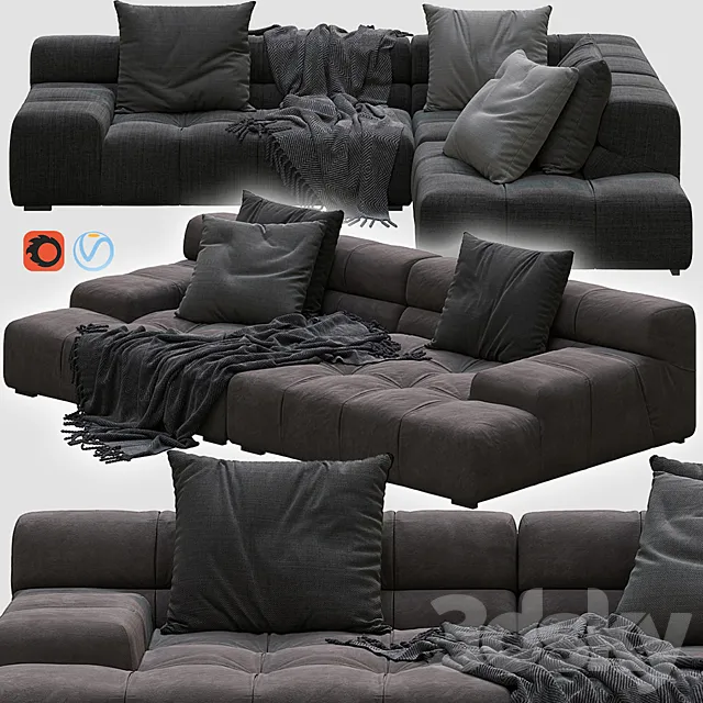 Tufty-time sofa 3DS Max Model