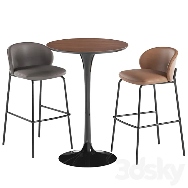 Tulip princeton barstool boconcept 3DS Max Model