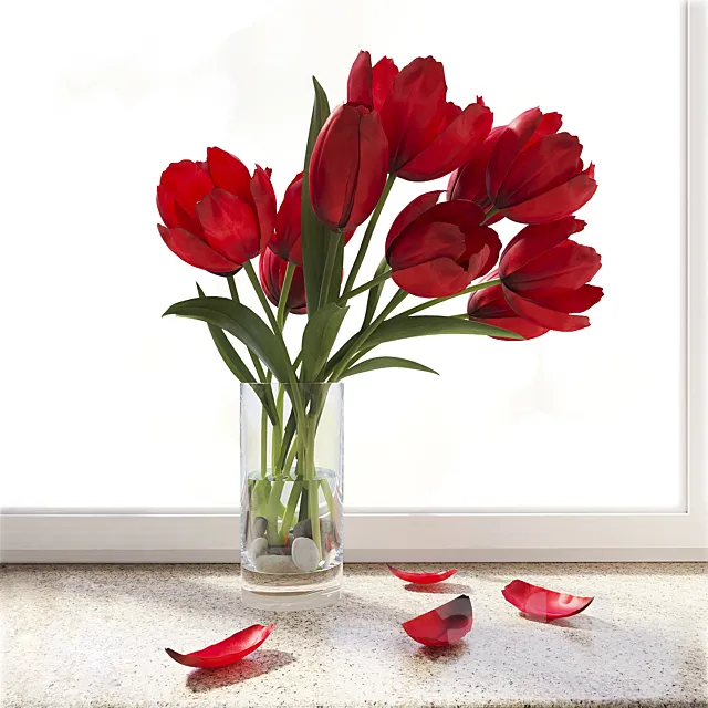 Tulips 3ds Max