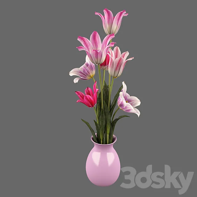 Tulips 3DS Max Model