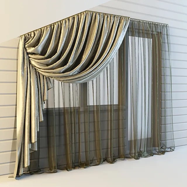 tulle chamfered window 3DS Max Model