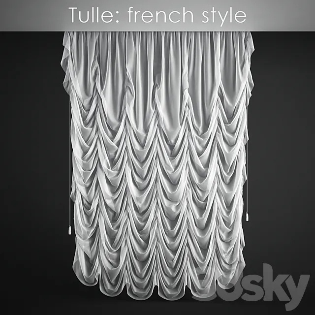 Tulle: french style 3DS Max Model