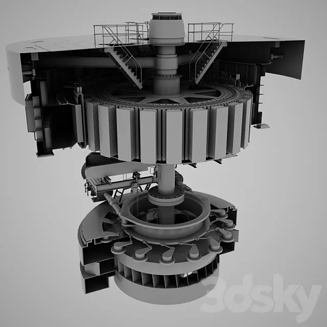 turbine 3ds Max