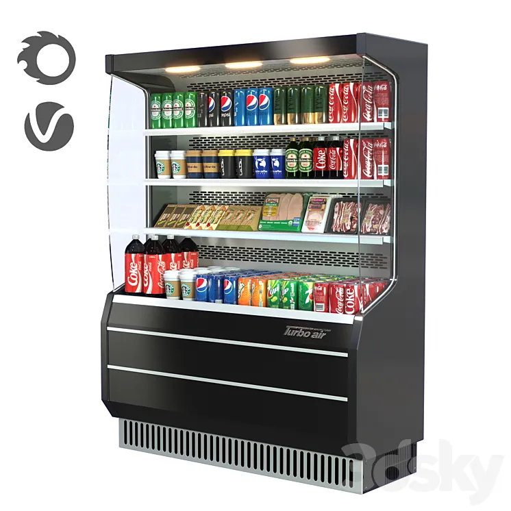 turbo air Commercial Refrigerator VOL-01 3DS Max Model