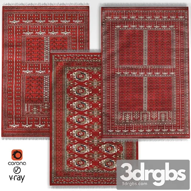 Turkmen rug 3dsmax Download