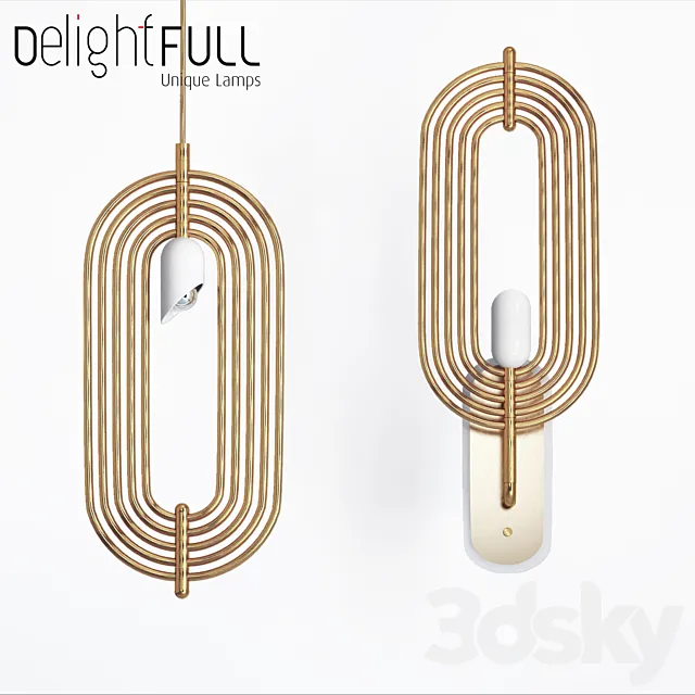 Turner lamp _ wall Delightfull 3ds Max