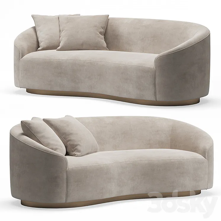 Turner Small Sofa Mist 3DS Max