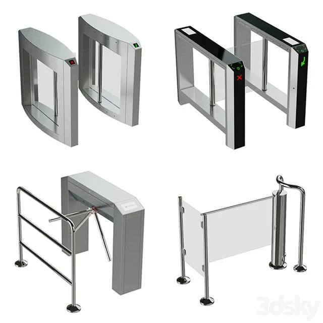 turnstile COLLECTION 3dsMax Model