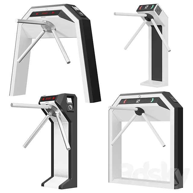 Turnstiles CARDDEX 3DSMax File