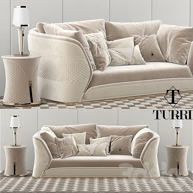 Turri Vogue sofa set 3DSMax File