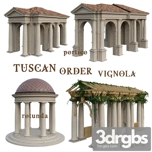 Tuscan Order Vignola Column 3dsmax Download