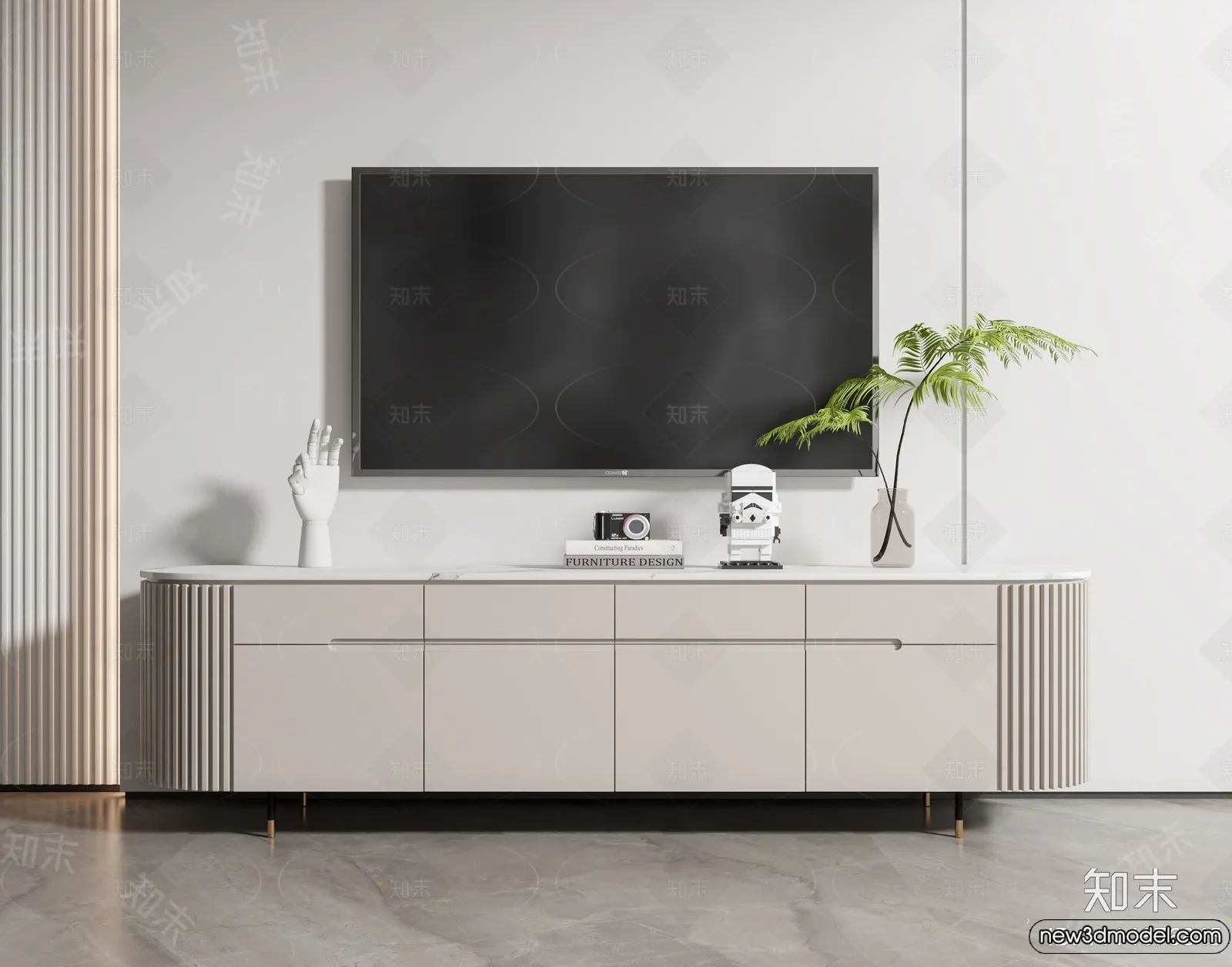 TV Cabinet 3D Models – 3D Furniture for Interior Design – 007