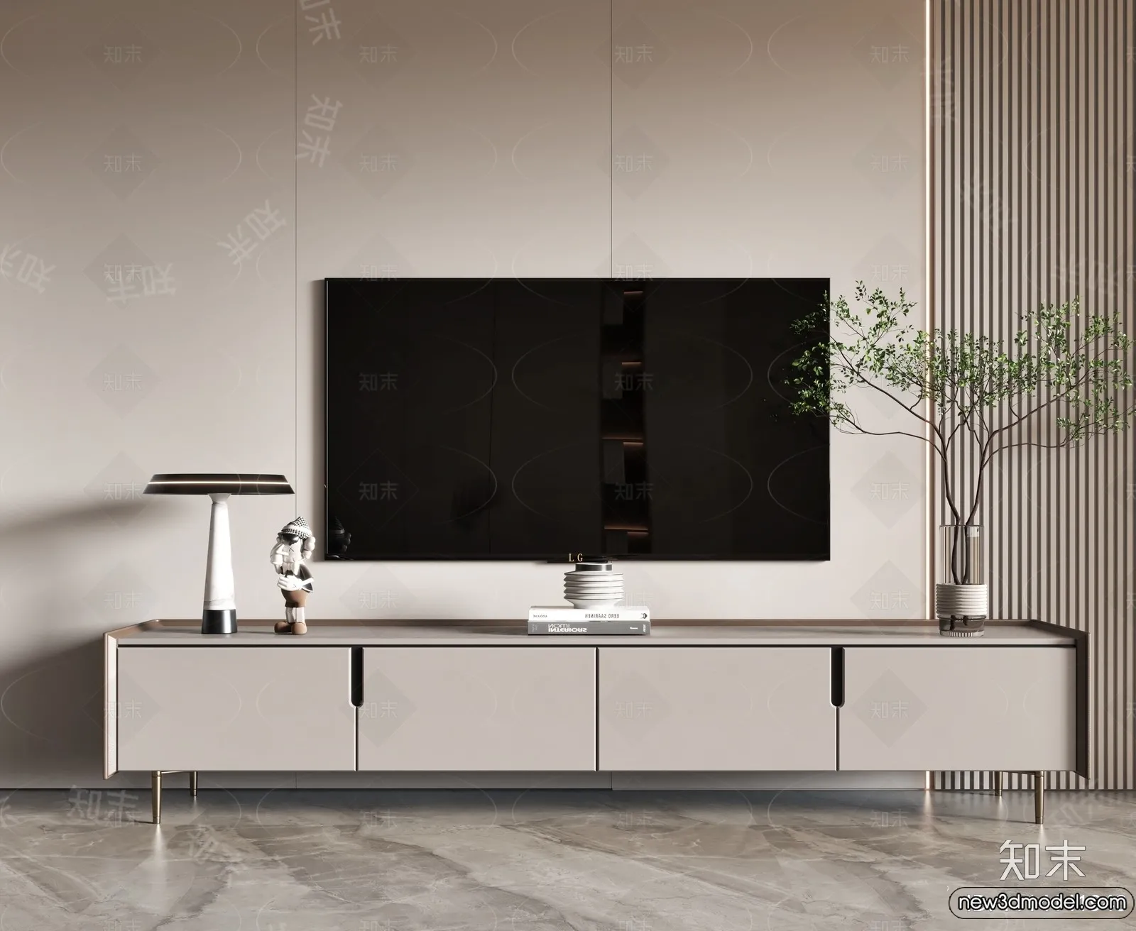 TV Cabinet 3D Models – 3D Furniture for Interior Design – 032