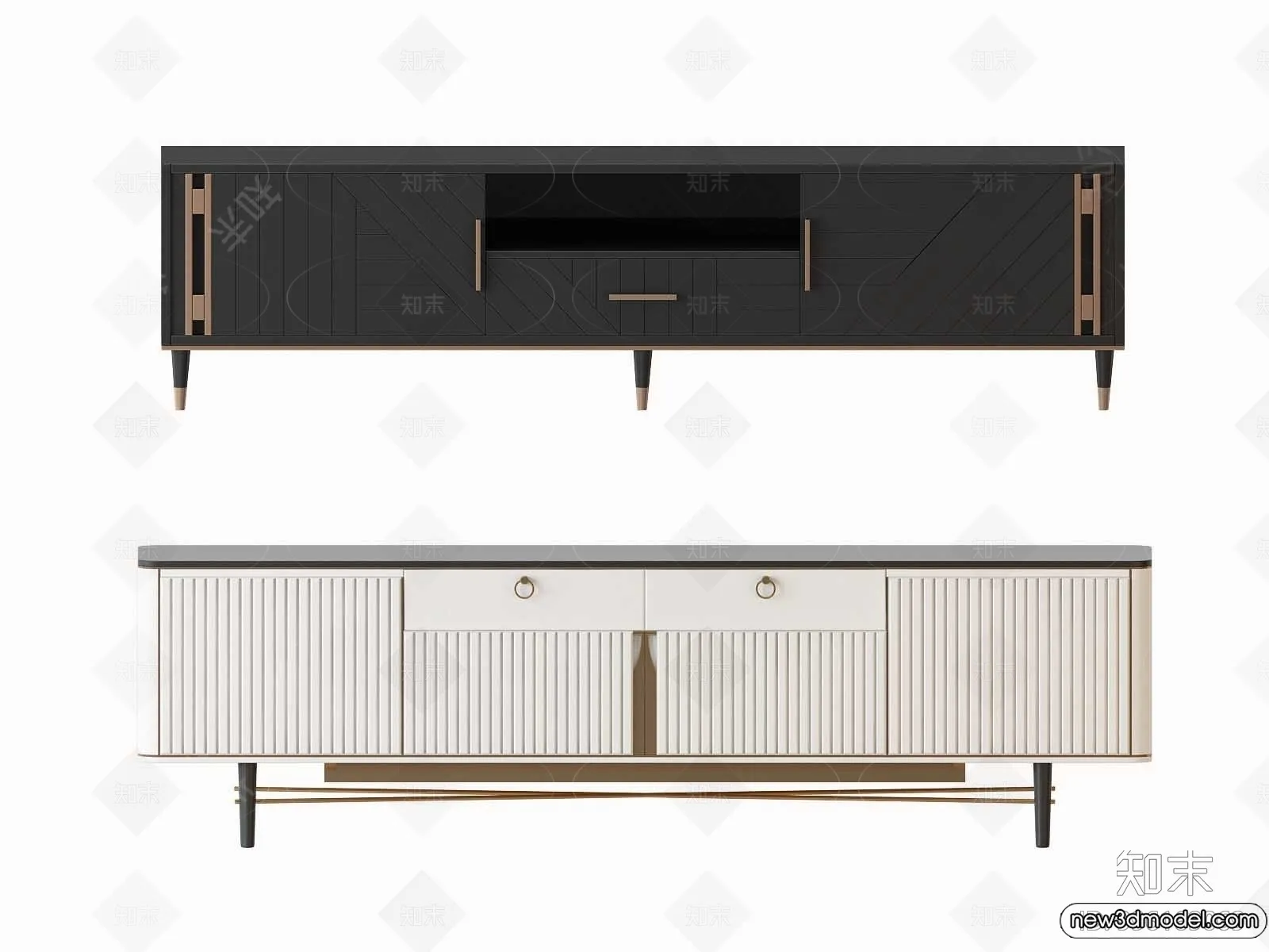 TV Cabinet 3D Models – 3D Furniture for Interior Design – 033