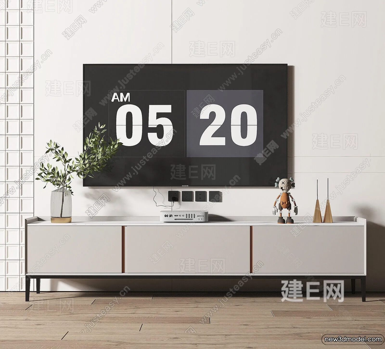 TV Cabinet 3D Models – 3D Furniture for Interior Design – 042